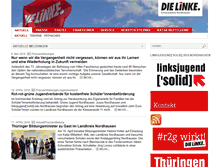 Tablet Screenshot of die-linke-nordhausen.de